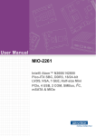 Advantech MIOe-DB5000 User manual