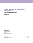 Extreme Networks EAS 100-24t Switch Specifications