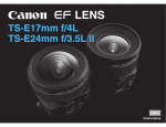 Canon TS-E 24mm 1:3.5 L Specifications