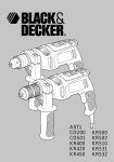 Black & Decker CD501 Instruction manual