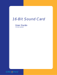 Creative 16-Bit Sound Card User guide