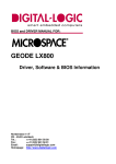 Data Modul AG ENX-LX800 Specifications