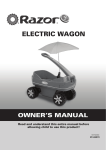 Razor Electric Wagon Owner`s manual