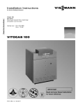 Viessmann Vitogas 100 GS1 Series Technical data