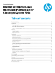 Red Hat Enterprise Linux OpenStack Platform on HP