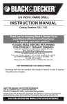 Black & Decker 7152 Instruction manual