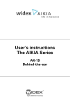 User`s instructions The AIKIA Series