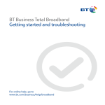 BT Business Total Broadband User guide