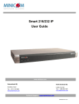 Minicom Advanced Systems MINICOM 232 IP User guide