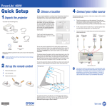 Epson PowerLite 400W User`s guide