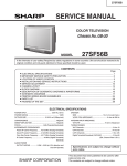 Sharp 27SF56B Service manual