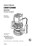 Craftsman 315.275 Owner`s manual