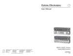 Extron electronics MMX 42 AV RCA User`s manual