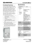 Crestron CLS-C6 Specifications