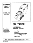 Craftsman 987.799601 Owner`s manual