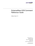 Extreme Networks ExtremeWare XOS Command Specifications