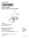 Craftsman 486.24847 Owner`s manual