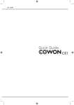 Cowon CR1 Install guide