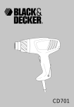 Black & Decker CD701 Instruction manual