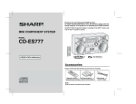 Sharp CD-ES777 Operating instructions