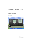 BELGACOM Forum Phone 525 User guide