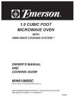Emerson MW8108BSC Owner`s manual