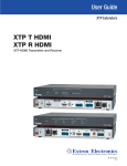 Extron electronics XTP SR HDMI User guide