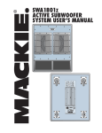Mackie SWA1801 User`s manual
