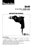 Makita 6405 Instruction manual