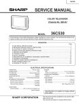 Sharp 36C530 Service manual