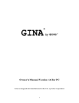 Echo Audio Gina Owner`s manual