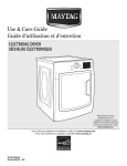 Maytag W10312954A Use & care guide
