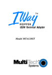 Multi-Tech MT128ISA-UV Owner`s manual