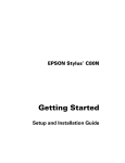 Epson Stylus C80N Installation guide