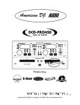 American DJ DCD-PRO450 User manual