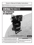 Central Pneumatic 61489 Owner`s manual