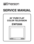 Emerson EWF2006 Service manual