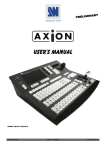 Analog way Axion2 User`s manual