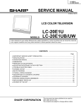 Sharp LC-20E1UB Service manual