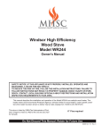 MHSC WR244 Owner`s manual