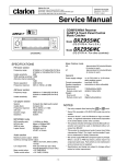 Clarion DXZ956MC Service manual