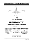 Emerson CF205VS01 Owner`s manual