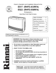 Rinnai RHFE-201-RFA Installation manual