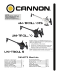 Cannon Uni-Troll 10TS Owner`s manual