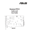Asus Essence STX II User guide