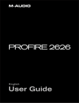 M-Audio PROFIRE 2626 User guide