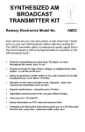 Ramsey Electronics AM25 Instruction manual