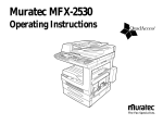 Muratec MFX-2530 Operating instructions