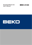 Beko BKK 2133 User`s manual