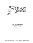 Atlas MG2500 Specifications